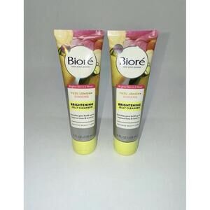 2x Biore Brightening Jelly Cleanser Yuzu Lemon Ginseng 4 FL Oz